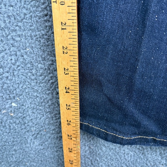 Jordache Womens 16 1/2 Plus Bootcut Jeans Dark Wash Glitter‎ Sparkle Denim - Picture 5 of 8